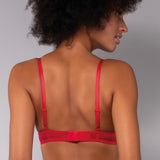 Push-up con coppe graduate e ferretto - ROSSO - 7854