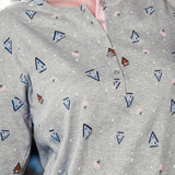 Camicia da notte serafino L 90 - GRIGIO MELANGE - 7 - GRIGIO MELANGE - CA25