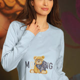 Camicia da notte serafino L 90 - SKY - 7 - SKY - FA26