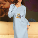 Camicia da notte serafino L 90 - SKY - 7 - SKY - FA26