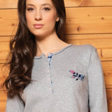 Camicia da notte serafino L 90 - BLUE - 7 - BLUE - OS25