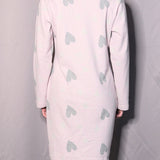 Vestaglia bottoni L. 95 - ROSA - 7 - ROSA - PR77