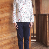 Pigiama serafino - CREMA/BLUE - 7 - CREMA/BLUE - SV15