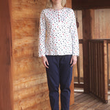 Pigiama serafino - CREMA/BLUE - 7 - CREMA/BLUE - SV15