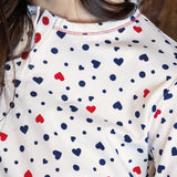 Camicia da notte serafino L 90 - CREMA/BLUE - 7 - CREMA/BLUE - SV26
