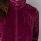 Vestaglia zip L. 95 - BORDEAUX - 7 - BORDEAUX - VR71