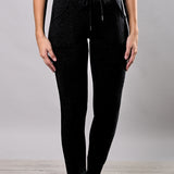 Leggings sportivo con polsino - NERO - LG01