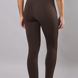 Leggings termici donna blu con interno in orsetto - MARRONE - LG06