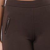 Leggings termici donna blu con interno in orsetto - MARRONE - LG06