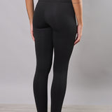 Leggings tecnici donna marroni elasticizzati con vita doppiata – LG13