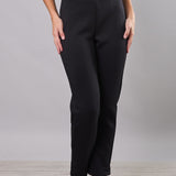 Pantalone donna elasticizzato morbido a sigaretta - NERO - LG30