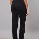 Pantalone donna elasticizzato morbido a sigaretta - NERO - LG30