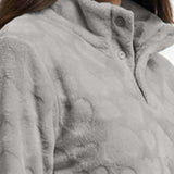 Pigiama donna in Coral con collo alto - GRIGIO - OF45