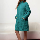 Vestaglia donna in Coral con zip - OTTANIO - OF71