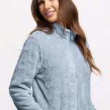Vestaglia donna in Coral con zip - AZZURRO - OF71