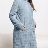 Vestaglia donna in Coral con zip - AZZURRO - OF71
