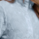 Vestaglia donna in Coral con zip - AZZURRO - OF71