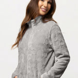Vestaglia donna in Coral con zip - GRIGIO - OF71