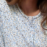 Pigiama donna in caldo cotone con fantasia floreale - POLVERE - PT14