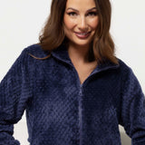 Tuta donna in Coral con zip e collo alto - BLU - RS44