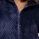 Tuta donna in Coral con zip e collo alto - BLU - RS44