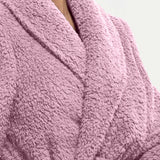 Vestaglia donna in tessuto Orsetto con cintura - MALVA - TS72