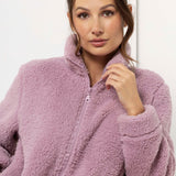 Giacca donna in tessuto Orsetto con zip - MALVA - TS80