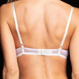 Reggiseno push-up con ricamo floreale elegante - MILK - 8014