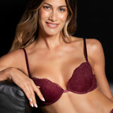 Reggiseno push-up con ferretto in pizzo - MELOGRANO - 8034