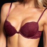 Reggiseno push-up con ferretto in pizzo - MELOGRANO - 8034