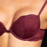Reggiseno push-up con ferretto in pizzo - MELOGRANO - 8034