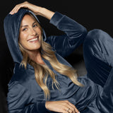 TUTA PIGIAMA CON ZIP E CAPPUCCIO