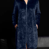 VESTAGLIA IN TESSUTO CON ZIP E TASCHE L.95