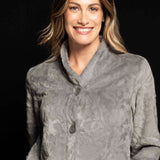 VESTAGLIA IN TESSUTO CON BOTTONI L.90