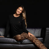 Pigiama donna in viscosa animalier Verde Veronica - VARIANTE UNICA - MA12