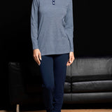 Pigiama donna in viscosa serafino Verde Veronica - BLU - MM16