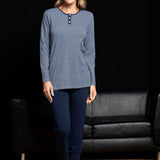 Pigiama donna in viscosa serafino Verde Veronica - BLU - MM16
