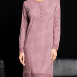 Camicia da notte donna in viscosa Verde Veronica - BORDEAUX - MM25
