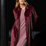 Camicia da notte donna in viscosa Verde Veronica - BORDEAUX - MM25