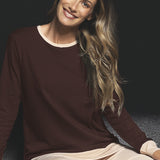 Pigiama donna in caldo cotone Verde Veronica - CACAO/BEIGE - OT12