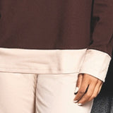 Pigiama donna in caldo cotone Verde Veronica - CACAO/BEIGE - OT12
