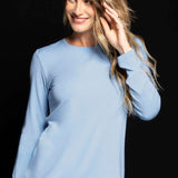 Pigiama donna in viscosa con pizzo Verde Veronica - POLVERE - QL12