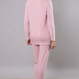 Pigiama donna in viscosa con pizzo Verde Veronica - ROSA - QL16