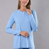 Pigiama donna in viscosa con pizzo Verde Veronica - POLVERE - QL16
