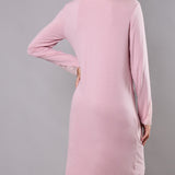 Camicia da notte donna in viscosa con pizzo Verde Veronica - ROSA - QL25