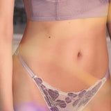 Tanga in pizzo floreale - MALVA - 7711