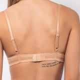 Push-up in pizzo animalier con coppe graduate e ferretto - SKIN - 7734