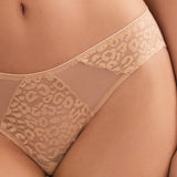 Slip in pizzo animalier - SKIN - 7735