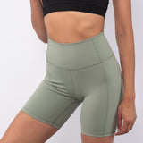 Pantaloncino ciclista Akty - VERDE MILITARE - AT01