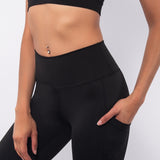 Leggings Akty con tasche - NERO - AT04